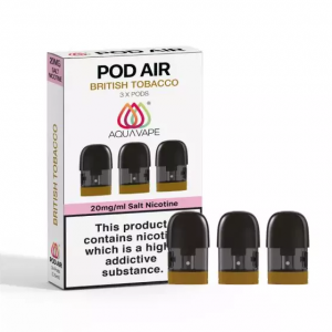 Aquavape Pod Air Pods - British Tobacco 20MG