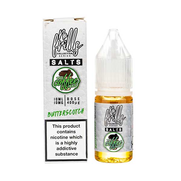 Butterscotch Nic Salt E-Liquid By No Frills The Coffee Shop