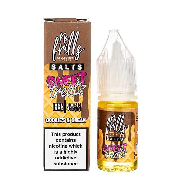 Cookies & Cream Nic Salt E-Liquid By No Frills