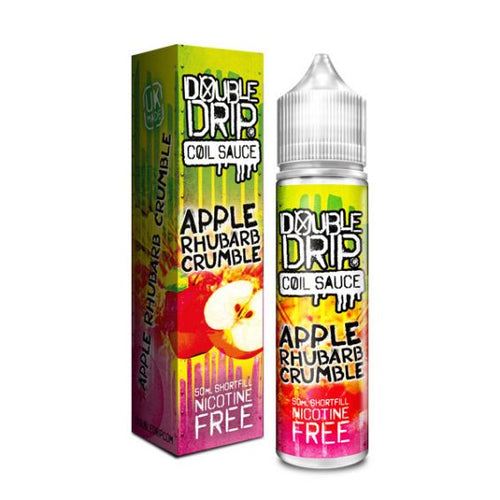 Apple Rhubarb Crumble E-Liquid by Double Drip - 0mg 50ml