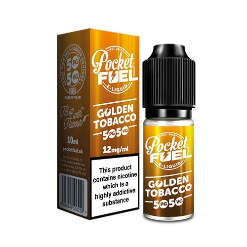 Pocket Fuel Golden Tobacco 50/50 E-Liquid