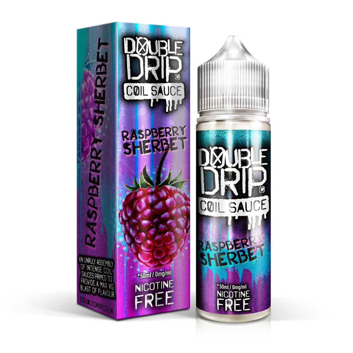 Double Drip E-Liquid Raspberry Sherbet Short Fill E-Liquid 50ml