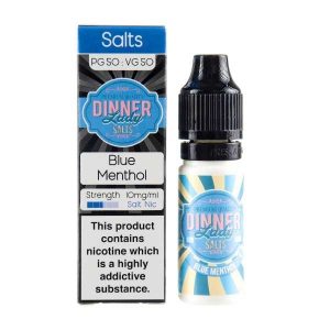 Blue Menthol Nic Salt E-Liquid by Dinner Lady