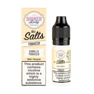 Vanilla Tobacco Nic Salt E-Liquid by Dinner Lady
