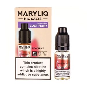 Peach Ice Nic Salt E-Liquid by Maryliq