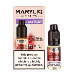 Peach Strawberry Watermelon Nic Salt E-Liquid by Maryliq