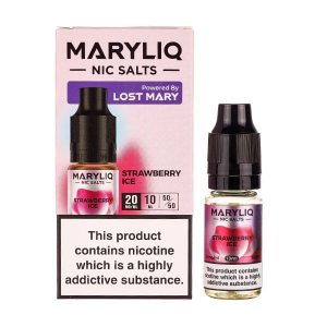 Strawberry Ice Nic Salt E-Liquid by Maryliq