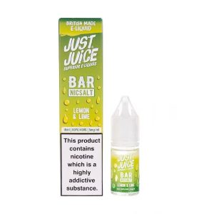 Lemon & Lime Bar Nic Salt E-Liquid by Just Juice