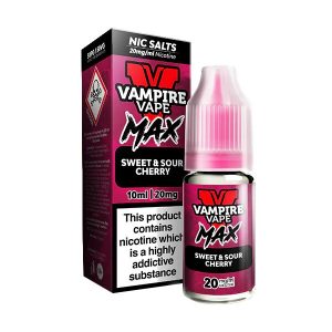 Sweet & Sour Cherry Nic Salt E-Liquid by Vampire Vape Max